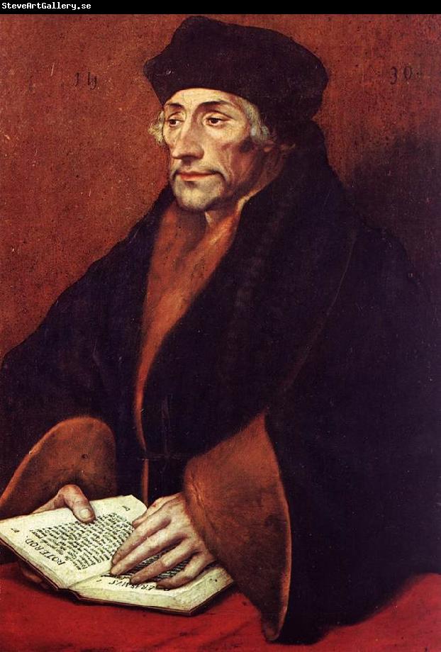 HOLBEIN, Hans the Younger Portrait of Erasmus of Rotterdam sf